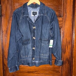 Large Curve Appeal Jean Jacket